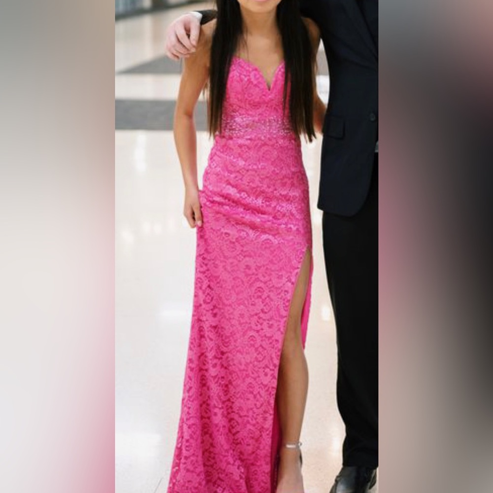 pink prom dress
